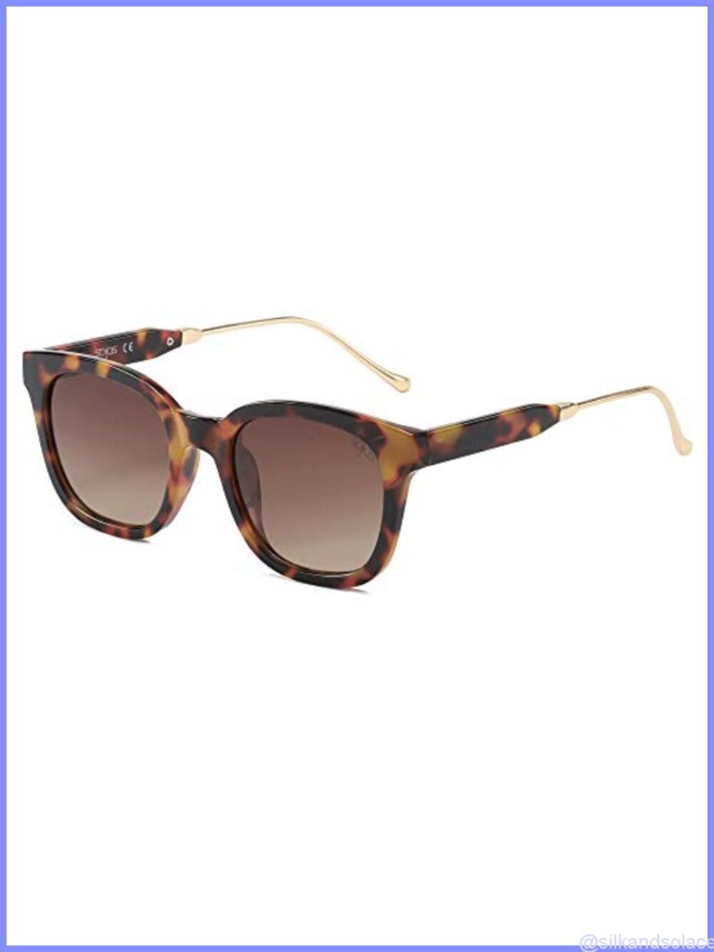 SOJOS Classic Square Polarized Sunglasses Retro Trendy UV400 Sunnies